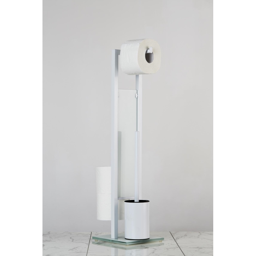 WENKO 21565100 - WC-borste RIVALTA 18x70 cm vit/svart