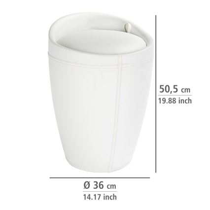 WENKO 21773100 - Pall CANDY 36x50,5 cm vit/svart