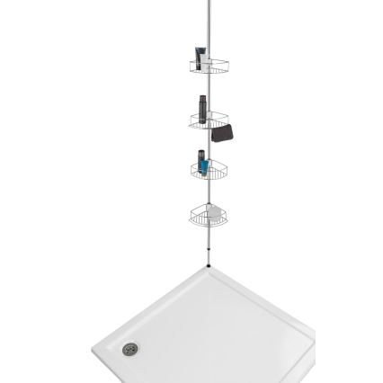 WENKO 21803100-Hörnhylla DOLCEDO 31x275 cm i rostfritt stål/blank krom