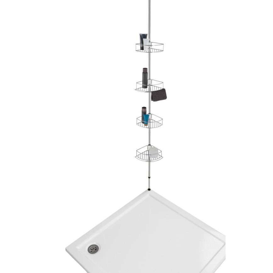 WENKO 21803100-Hörnhylla DOLCEDO 31x275 cm i rostfritt stål/blank krom