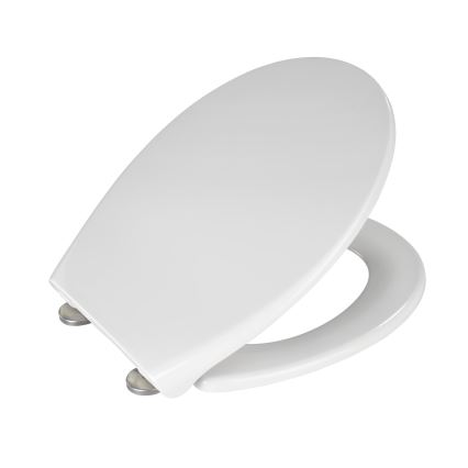 WENKO 21903100-WC toalettsits SAMOS 44,5x37,5 cm vit/silver