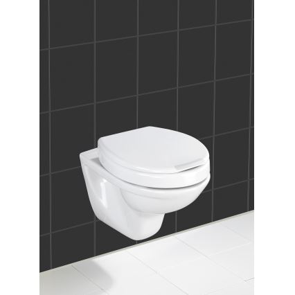 WENKO 21905100-Toalettsits SECURA 37x44 cm vit/grå