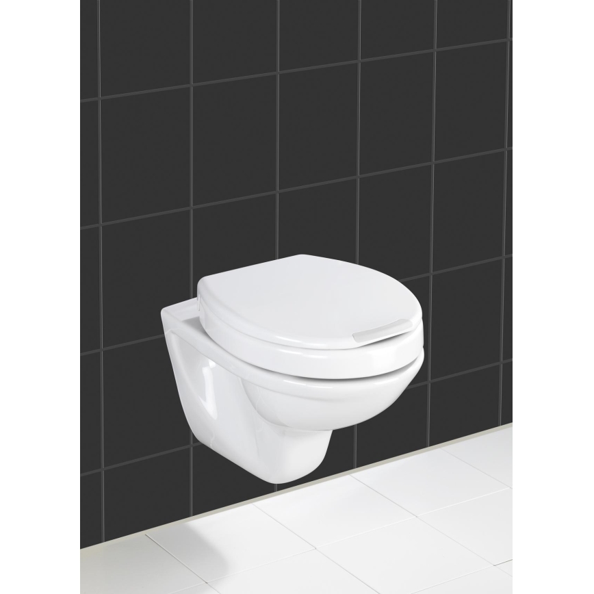 WENKO 21905100-Toalettsits SECURA 37x44 cm vit/grå