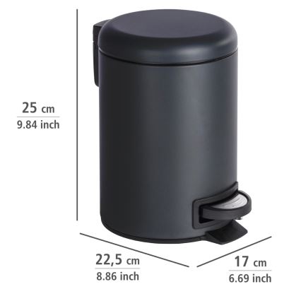 WENKO 22143800 - Korg LEMAN 17x25 cm svart