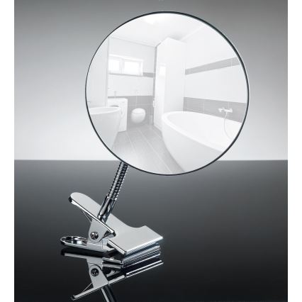 WENKO 22195100 - Kosmetikspegel CLIP 15x27 cm blank krom