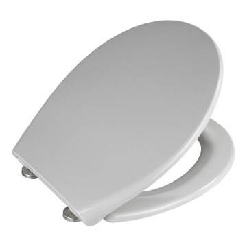WENKO 22402100-WC-sits SAMOS 44,5x37,5 cm grå/silver