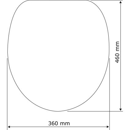 WENKO 22415100-Toalettsits HABOS 46x36 cm vit/silver