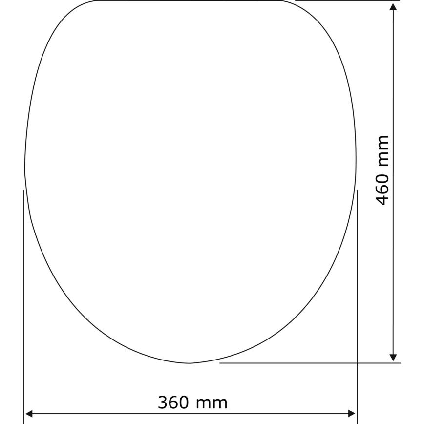 WENKO 22415100-Toalettsits HABOS 46x36 cm vit/silver