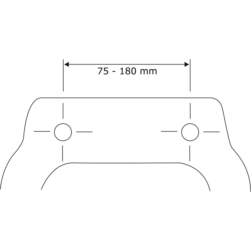 WENKO 22415100-Toalettsits HABOS 46x36 cm vit/silver