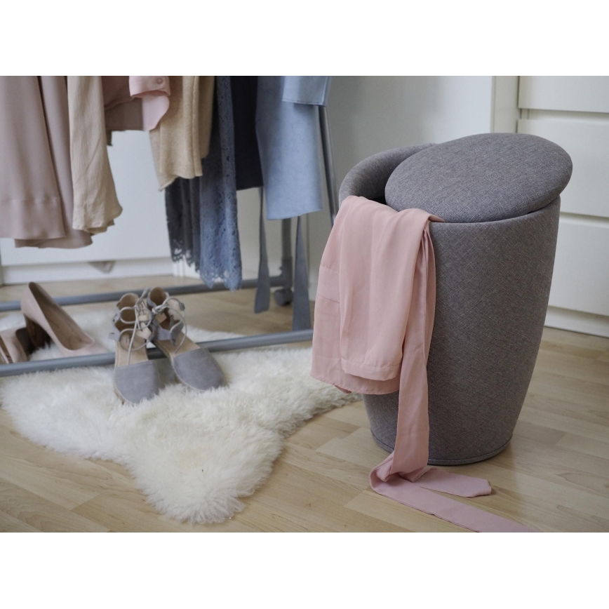 WENKO 22448100 - Pall CANDY 36 x 50,5 cm, grå/svart