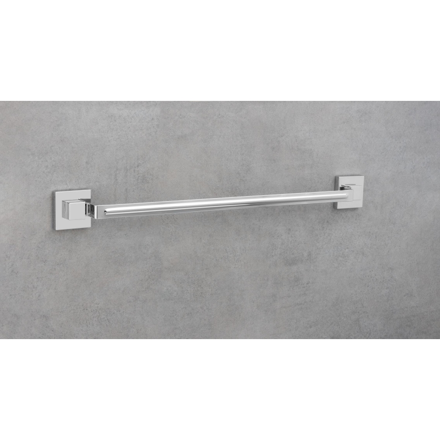 WENKO 22684100-Handdukshållare VACUUM-LOC QUADRO ED 60,5x6 cm silver/blankkrom