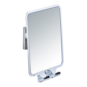 WENKO 22693100 - Sminkspegel VACUUM-LOC QUADRO ED 14x19,5 cm blank krom