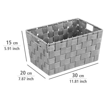 WENKO 22791100 - Korg ADRIA 30x20 cm, grå