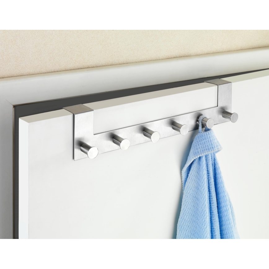 WENKO 22804100-Hängare CELANO 39x11 cm rostfritt stål/silver