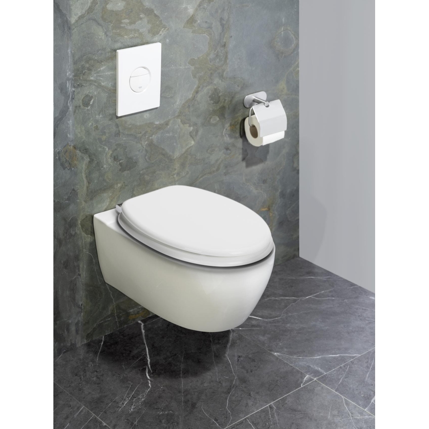 WENKO 22885100-WC WC-sits URBIO 36x42,5 cm vit/silver