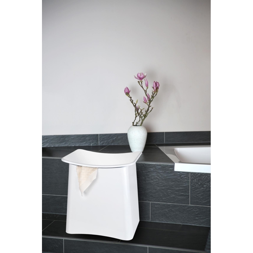 WENKO 22949100 - Stol WING 45x48 cm vit/svart