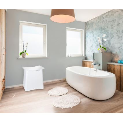 WENKO 22949100 - Stol WING 45x48 cm vit/svart