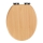 WENKO 22979100-WC-sits NATURAL BEECH 35,5x42,5 cm brun/silver