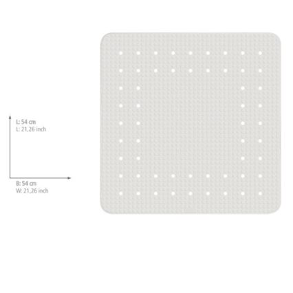 WENKO 23135100 - Duschmatta MIRASOL 54 x 54 cm, vit