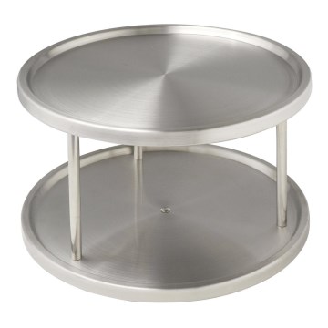 WENKO 2335100 - Karusell CABINET CAROUSEL 26,5x15,5 cm rostfritt stål/silver