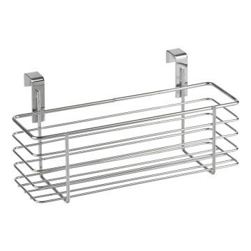 WENKO 2344100 - SLIM-korg 24x11,5 cm blankkrom/svart