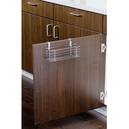 WENKO 2344100 - SLIM-korg 24x11,5 cm blankkrom/svart