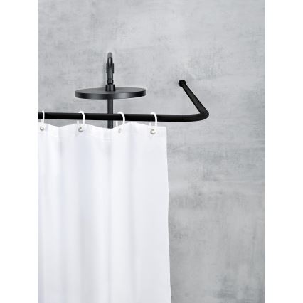 WENKO 23565100 - Svart stång 2 x 2 cm