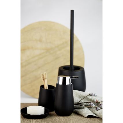 WENKO 23651800 - Tandborstmugg BADI 8x11 cm svart