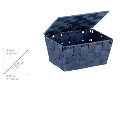 WENKO 23786100 - Korg ADRIA 19x14 cm blå