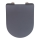 WENKO 23828100-WC WC-sits SEDILO 45,2x36,2 cm grå/silver
