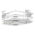 WENKO 23856800-Hylla TURBO-LOC QUADRO ED. 27,5 x 19,3 cm, rostfritt stål/blank krom