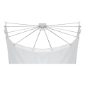 WENKO 23863100 - Duschhållare 96x72 cm rostfritt stål/vit