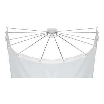 WENKO 23863100 - Duschhållare 96x72 cm rostfritt stål/vit