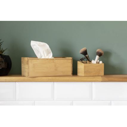 WENKO 23916100 - Förvaringsbox TERRA 12x9 cm, brun