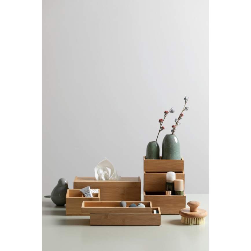 WENKO 23926100 - Förvaringsbox TERRA 22x14 cm, brun