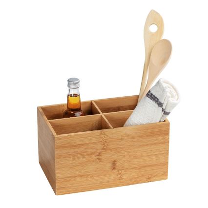 WENKO 23926100 - Förvaringsbox TERRA 22x14 cm, brun