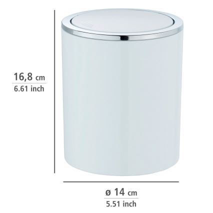 WENKO 23930100 - Korg INCA 14x16,8 cm vit/blank krom