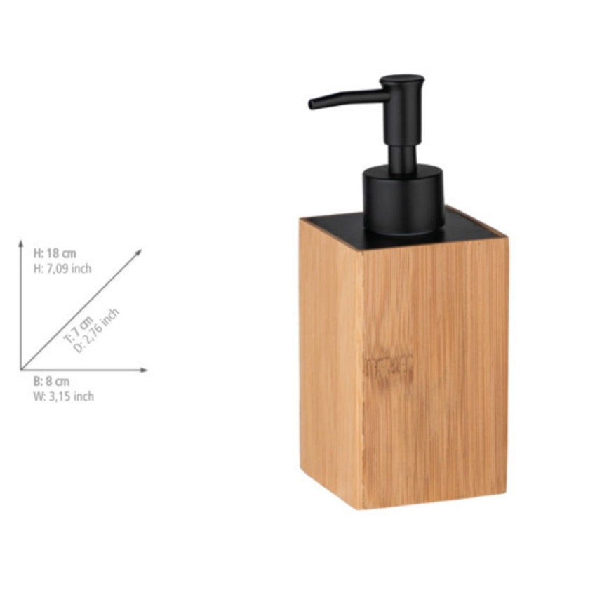 WENKO 23984100 - Tvålpump PADUA 210 ml brun/svart