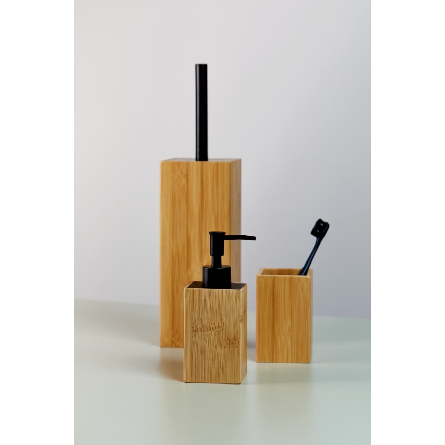 WENKO 23985100 - WC-borste PADUA 10x38 cm brun/svart