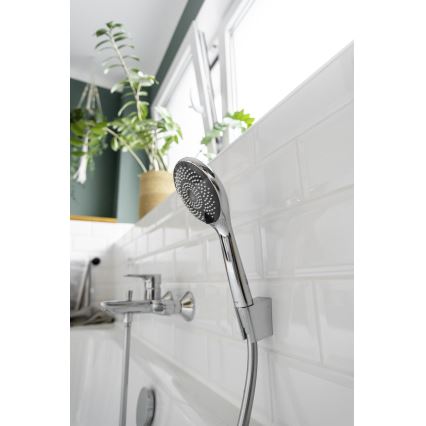 WENKO 23992100 - Duschhuvud Vattensparande system 9,5x9,5 cm blank krom/grå