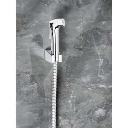 WENKO 23999100 - Bidetset Vattensparsystem 12x7 cm blank krom/silverfärgad