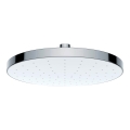 WENKO 24000100-Duschhuvud AUTOMATISK RENGÖRING 22,5x22,5 cm blank krom/vit