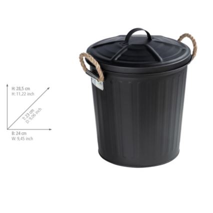WENKO 24022100 - Korg GARA 24x28,5 cm svart