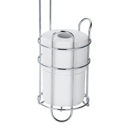 WENKO 24074800 - Toalettpappershållare 16x59 cm polerad krom