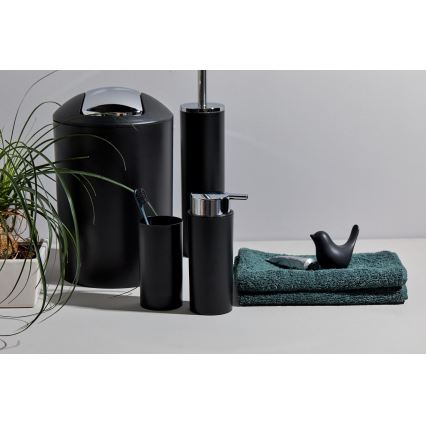 WENKO 24078800 - Set CALVO 6,5x13 cm svart/glänsande krom