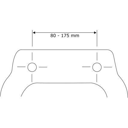 WENKO 24081800-Toalettsits BALTIC 38,8x45 cm flerfärgad/vit