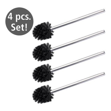 WENKO 24089800 - WC-borste 8x35 cm rostfritt stål/silver/svart