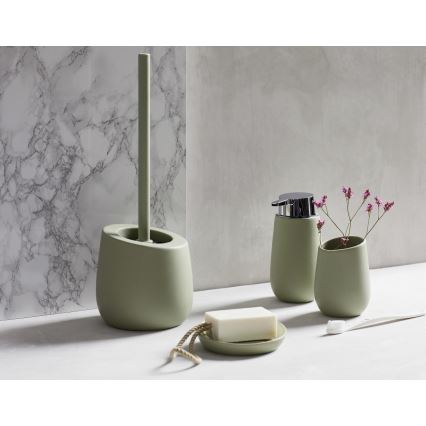 WENKO 24120100 - WC-borste BADI 13,5 x 38 cm, grön