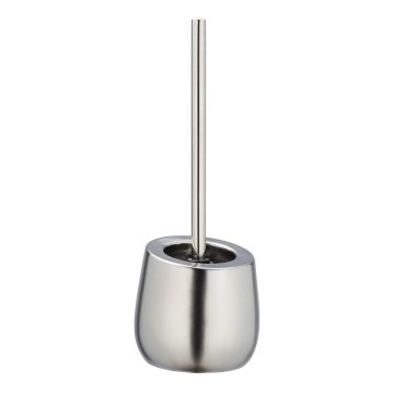 WENKO 24140100 - WC-borste BADI 13,5x38 cm silverfärgad