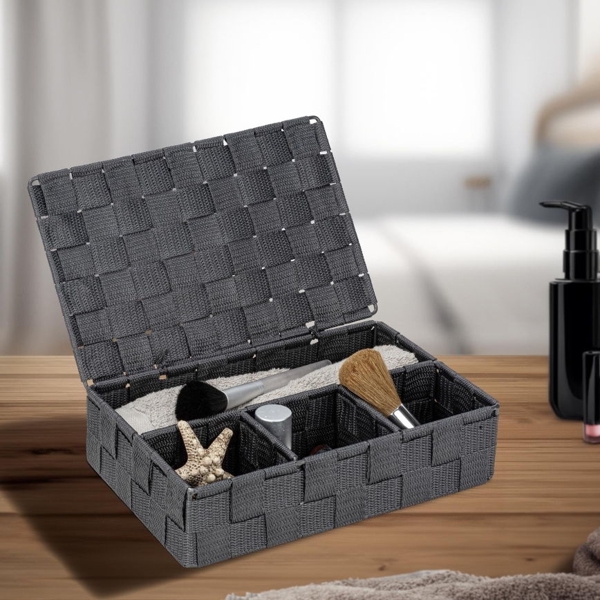 WENKO 24223100 - Korg ADRIA 26x17 cm grå/antracit